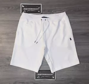 RALPH LAUREN Men's White Double Knit Tech Sweat Shorts - Picture 1 of 7