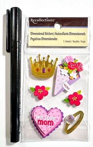 Mother's Day Stickers Scrapbooking Card Embellishment Recollections - Picture 1 of 1