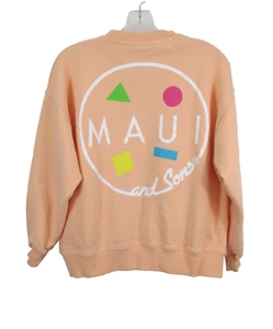 ZARA MAUI & SONS Pullover Sweatshirt Girls 13/14 Light Pink Big Logo Stretch - Picture 1 of 14