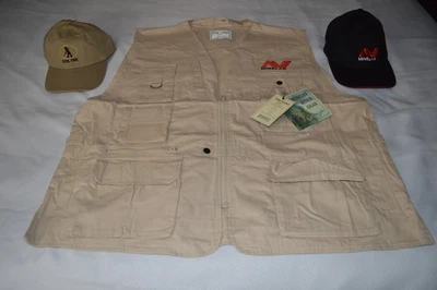 FOX FIRE ~ MINELAB DETECTORS ~ COILTEK COILS ~ STONE SAFARI VEST ~ XXL/1XB ~ NEW - Image 1 of 4
