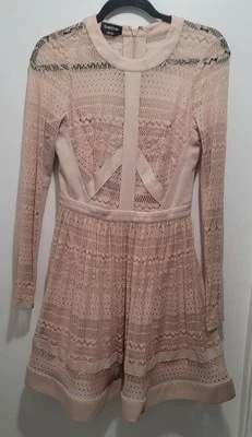 Vestido BEBE Jullian Fit Anf Acampanado Talla 4 Foto 1 de 3