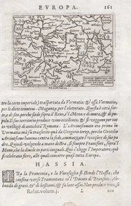 Franconia Franconia Norimberga Bamberga Erlangen mappa mappa Ortelius Botero 1599 - Foto 1 di 1