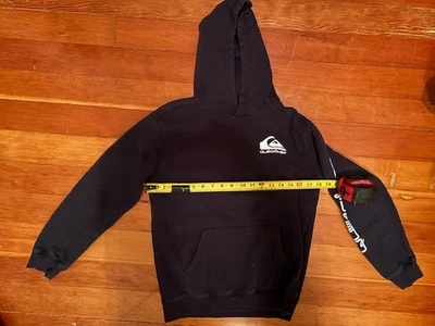 Quiksilver Sudadera con Capucha Juvenil L Sudadera Negra Manga Larga Suéter 14/16 Foto 1 de 3