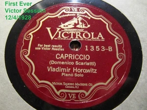 1st REC' Vladimir HOROWITZ Piano 1928 DEBUSSY SERENADE A LA POUPEE VICTOR 1353 - Picture 1 of 2