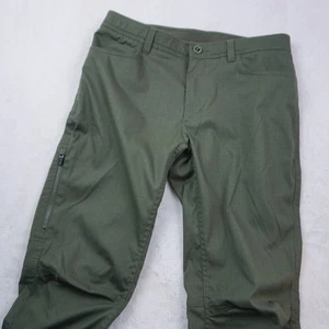 Pantalone uomo Under Armour verde oliva vestibilità ampia taglia 34/32 stile utility - Foto 1 di 11