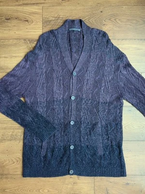John Varvatos Mens Sz XL Button Cable Knit Long Sleeve Cardigan - Image 1 of 4