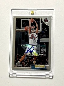 1998-99 Topps Chrome Vince Carter Rookie Autograph SP + Beautiful Auto Raptors - Picture 1 of 3