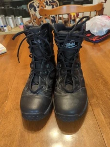 LA Police gear Black Laced Boots 10w Euc - Picture 1 of 22