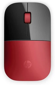 HP Z3700 Red 2.4 GHz USB Slim Wireless Mouse with Blue LED 1200 DPI Optical Sens - Picture 1 of 7
