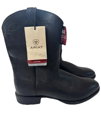 Botas de Cuero Ariat ATS Pro "Duratread" Hombres Talla 12 EE Media Pantorrilla Estilo WSTRN NUEVAS Foto 1 de 4