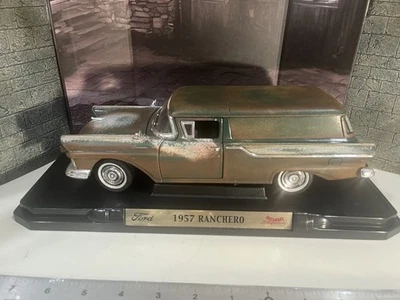 1:18 1957 FORD RANCHERO STATION WAGON DIECAST CAR BARN FIND RUSTED WEATHERED - Image 1 of 4