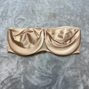 Sujetador sin tirantes Curvation para mujer 38DD beige con aros sin relleno figura completa - Imagen 1 de 6