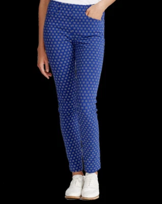  RLX Ralph Lauren women Golf pants slim stretch blue zip pocket sz 6 $125 - Image 1 of 4