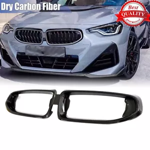 Dry Carbon Fiber Front Grilles Grill For BMW 2 SERIES G42 220i 230i 2-Door 21-22 - Foto 1 di 12
