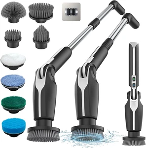 Electric Spin Scrubber, 2024 New Electric Scrubber with 4 Adjustable Angles and - Picture 1 of 12