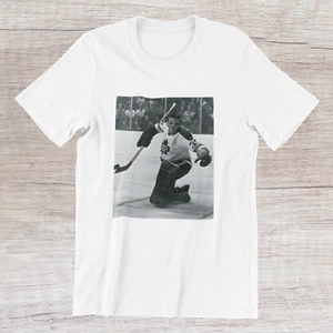 Terry Sawchuk Toronto Maple Leafs Graphic Printed T Shirt NWOT - Picture 1 of 4