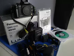 Panasonic Lumix DMC-G2K body only,  Accessories, boxed, 2 batts, full kit - Picture 1 of 24