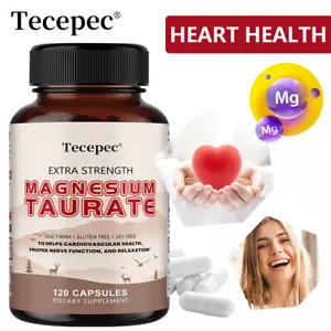 Magnesiumtaurat-Kapseln Herz-Kreislauf-Gesundheit Stressabbau - Bild 1 von 13