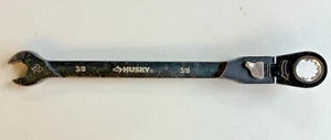 Husky Black Oxide Flex Combination 3/8 pulgadas Llave de trinquete SAE 12 puntos - Imagen 1 de 9