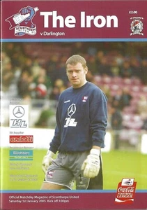Football Programme SCUNTHORPE UNITED v DARLINGTON Jan 2005 - Picture 1 of 1