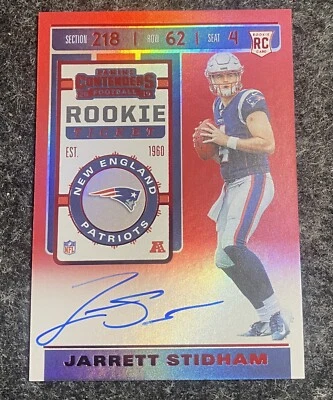 JARRETT STIDHAM Rookie Auto 2019 PANINI CONTENDERS #122 RED ZONE TICKET RC SSP - Image 1 of 2
