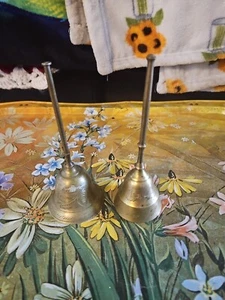 Set Of 2 Vintage Bells Made In India - Picture 1 of 9