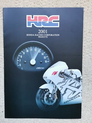 HONDA HRC 2001 Genuine Motorcycle Sales Brochure Rare - Image 1 of 4