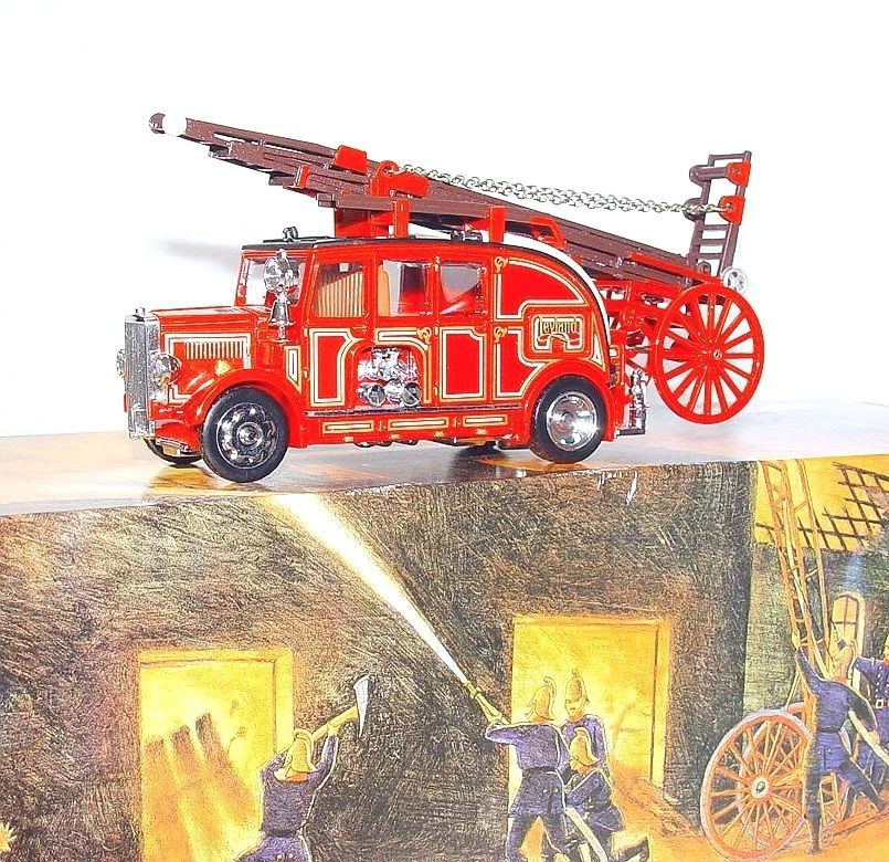 Matchbox 1:43 Models Of Yesteryear LEYLAND CUB FK-7 FIRE ENGINE 1936 #YFE08 MIB! - Image 1 of 1