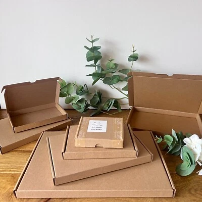 Royal Mail C7 C6 C5 C4 Large Letter PIP Box Postal Boxes Flat Card Mini Brown - Image 1 of 4