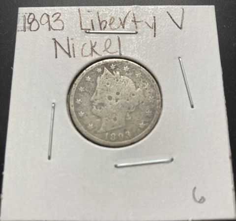 1893 Liberty Head V Victory Nickel Cover
