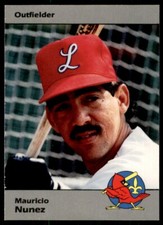 1990 Louisville Red Birds Mauricio Nunez Louisville Redbirds #30