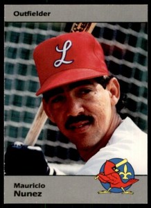 1990 Louisville Red Birds Mauricio Nunez Louisville Redbirds #30