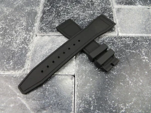 Neu 20 mm IWC Gummiband schwarz Taucher Uhrenarmband für PILOT Portugieser 20 - Bild 1 von 5