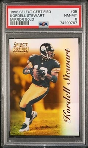 Tarjeta Kordell Stewart 1996 certificada Select #35 espejo dorado graduado PSA 8 Pop 2 - Imagen 1 de 2