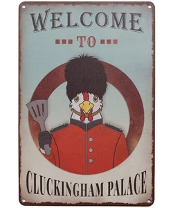 Chicken Coop Sign - Chicken Decorations for Home or Outdoor - (Cluckingham) - Picture 1 of 14