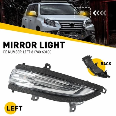 Driver Mirror Turn Signal Puddle Light Lamp For Lexus LX570 GX460 2010-2023 USA - Image 1 of 4