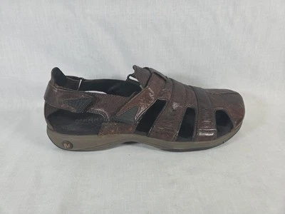 Sandalias de pescador Merrell Galien J33149 de cuero marrón para hombre talla 10 EE. UU. Foto 1 de 4