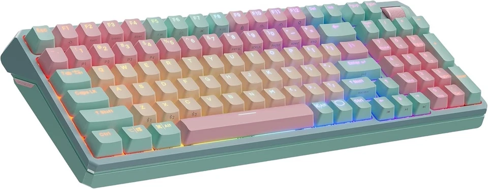 New Cooler Master MK770 Macaron Wireless Mechanical RGB Gaming Keyboard aqua - Image 1 of 1