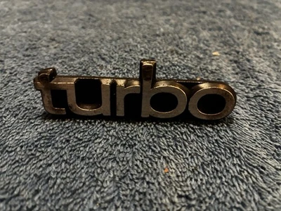 Classic Saab 900 Original "TURBO" Grille Emblem Vintage Part - Image 1 of 4