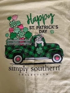 Girls Yellow St. Patrick’s Day Simply Southern T Shirt Size Youth Small - Picture 1 of 8