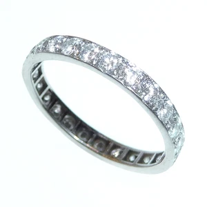 Anillo de memoria oro 750 1,00 ct. Diamantes talla 52 / 16,5 mm memoria completa - Imagen 1 de 8