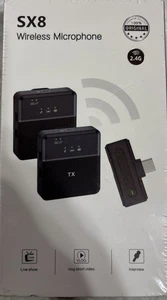 Micrófono inalámbrico SX8 2.4 G un receptor/dos transmisores🔥🔥🔥 - Imagen 1 de 8