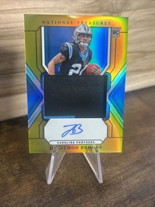 Jonathan Brooks 2024 Panini National Treasures GOLD /10 Rookie RPA AUTO Panthers - Bild 1 von 8