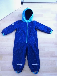 Matschanzug Regenanzug Overall mit Fleece Futter, Junge, Blau, Gr 86/92, TOP! - Bild 1 von 12