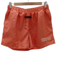 ESSENTIALS FEAR OF GOD Kids Age 14/16 Orange Casual Style Short Shorts Pre-Loved - Picture 1 of 11