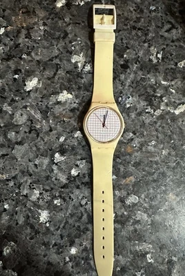 Swatch Watch Tennis Grid GW 100 1983 WORKS - Image 1 of 4