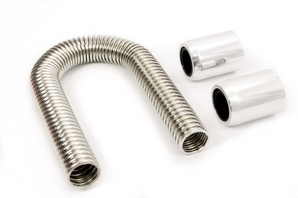 48in Stainless Hose Kit Fits w/Polished Ends Foto 1 de 1