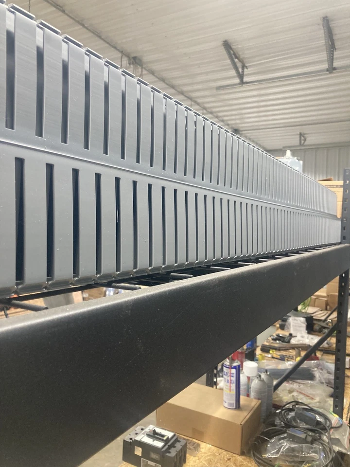 Panduit G2X4LG6 Wire Duct Wide Slot Gray 2.25 W X 4 D