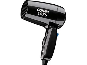 Conair Travel Hair Dryer with Dual Voltage 1875W with Folding Handle - Picture 1 of 7