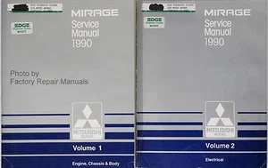 1990 Mitsubishi Mirage Factory Service Manual Original Shop Repair Set - Picture 1 of 3
